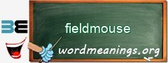 WordMeaning blackboard for fieldmouse